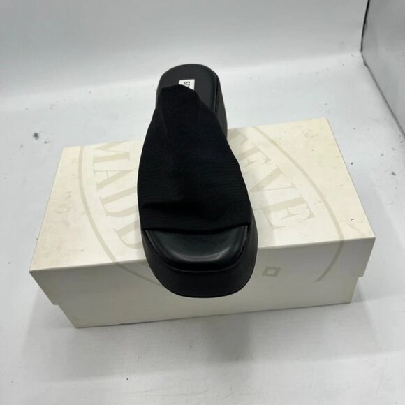 Steve Madden Slinky 30 Platform Wedge Slip On Sandal Black US Size 8 Brand New - Picture 3 of 6